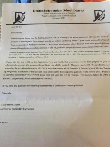 Denton ISD Illegally Orders 5th Graders to Summer School